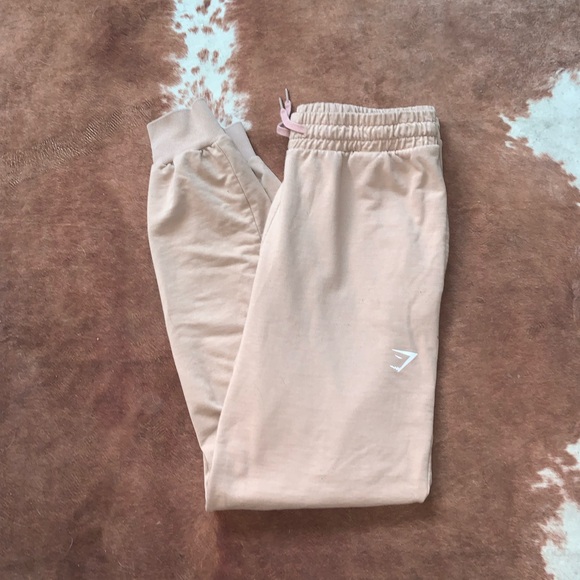 Gymshark Pants - Gym Shark Cream Joggers
